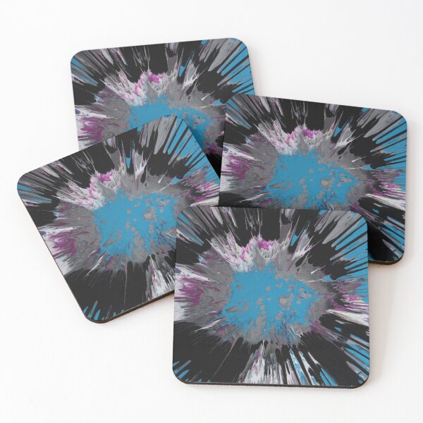 Item preview, Starburst Abstract Painting Fluid Art designed and sold by YocomArts.