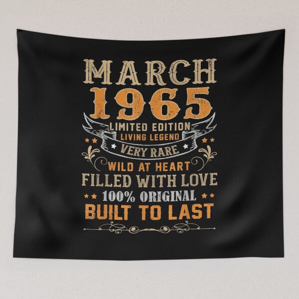 Item preview, March 1965 56 Years Old 56th Birthday Gifts  designed and sold by dannareyansh.