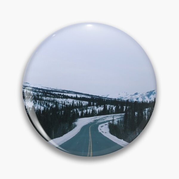 Item preview, Denali National Park Snowy Mountain Road Photo designed and sold by lizzmarino.