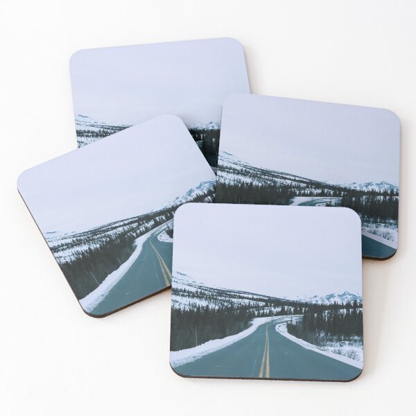Item preview, Denali National Park Snowy Mountain Road Photo designed and sold by lizzmarino.