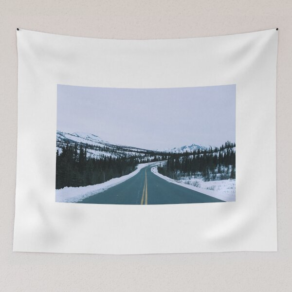 Item preview, Denali National Park Snowy Mountain Road Photo designed and sold by lizzmarino.