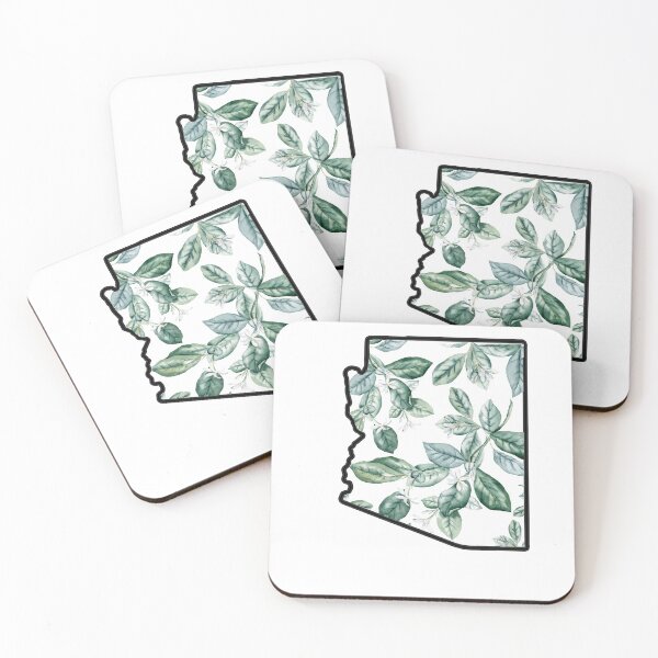 Item preview, Arizona outline with leaves designed and sold by eammmmmm.