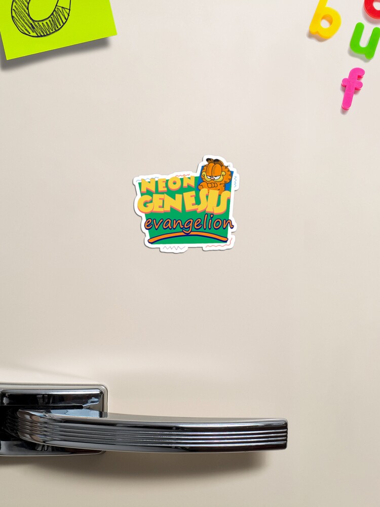 redbubble neon genesis evangelion garfield