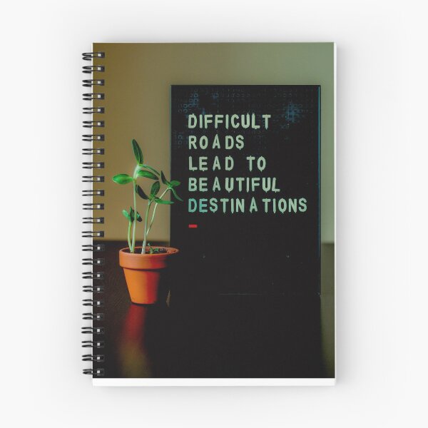 Item preview, Difficult roads lead to beautiful destinations poster designed and sold by JD369.
