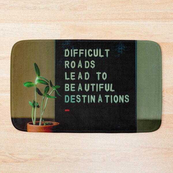 Item preview, Difficult roads lead to beautiful destinations poster designed and sold by JD369.