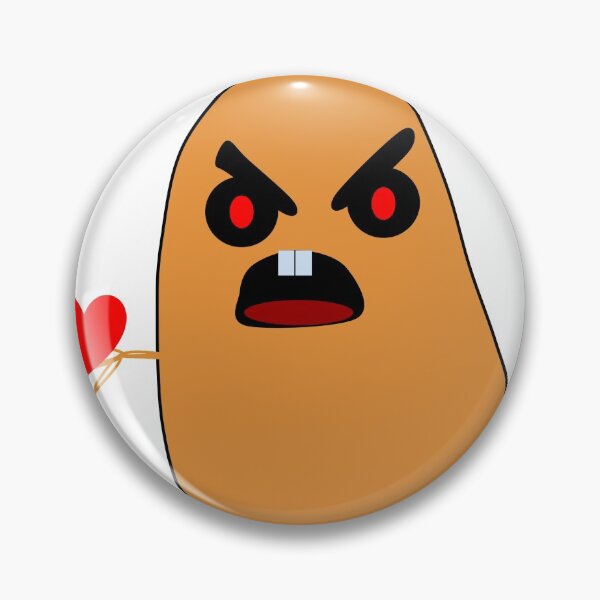 Item preview, A  angry potato Holding his heart. designed and sold by BinsMerchShop.
