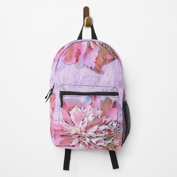 Item preview, Garden Fresco Peony flower, garden mural designed and sold by Glimmersmith.