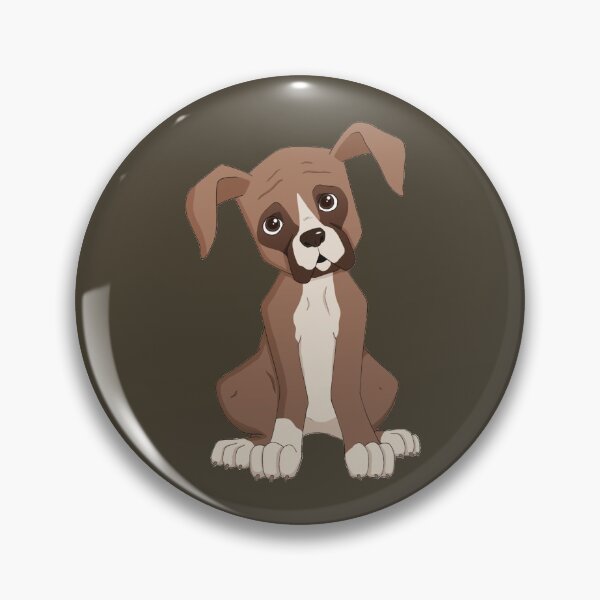 Item preview, Cartoon Boxer Puppy Portrait designed and sold by PaperRain.