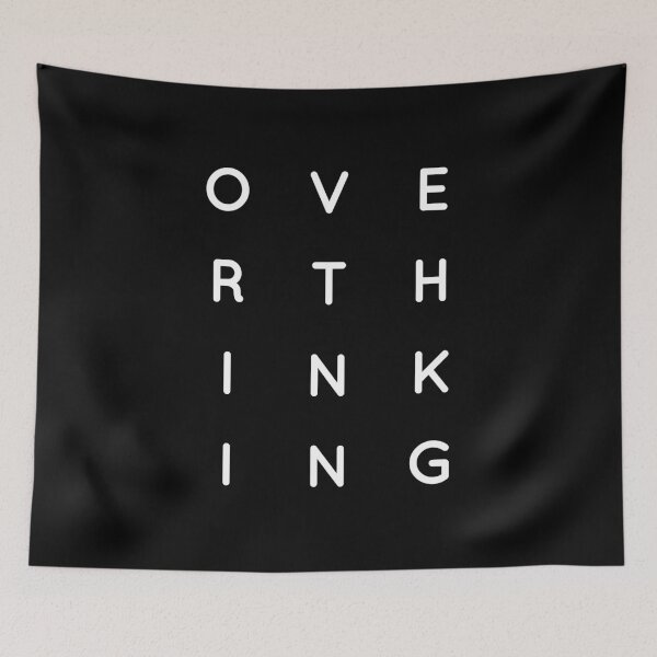 Item preview, Overthinking black and white designed and sold by Thought2reality.