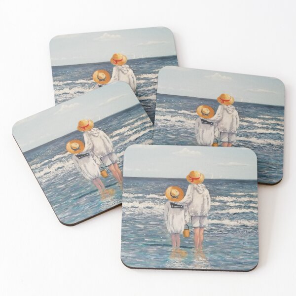 Item preview, Children At The Beach designed and sold by miniverdesigns.
