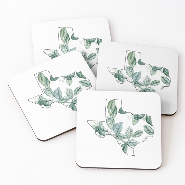 Item preview, Texas watercolor leaves designed and sold by eammmmmm.