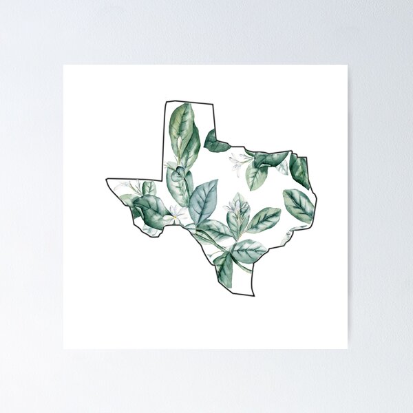 Artikelvorschau, Texas Aquarellblätter entworfen und verkauft von eammmmmm.