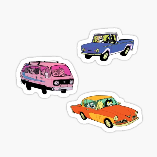 Cats in Cars sticker pack Sticker