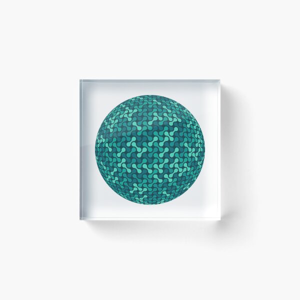 Item preview, Metaballs Pattern Sphere (Teal) designed and sold by John Uttley.