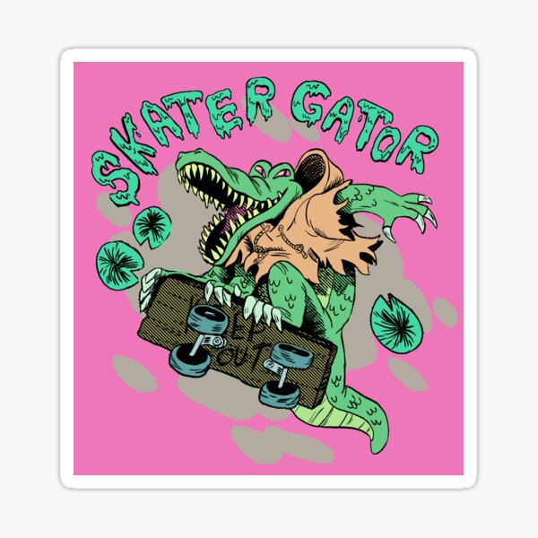 Skator Gator sticker Sticker