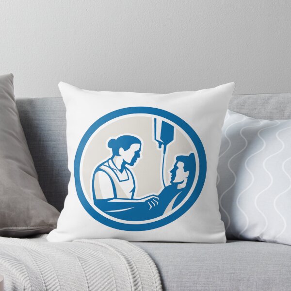 Item preview, Nurse Tending Sick Patient Circle Retro designed and sold by patrimonio.
