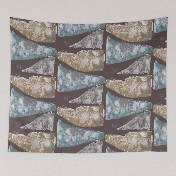 Item preview, Stitching, pieces of fabric, colors of earth designed and sold by NessArtByEwa.