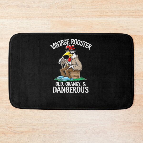Item preview, Funny Chicken Vintage Rooster Old Cranky Dangerous  designed and sold by dannareyansh.