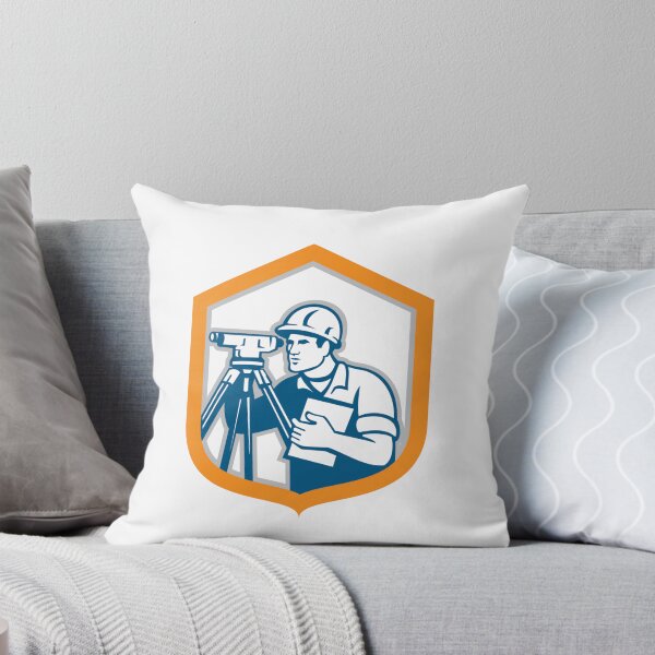 Item preview, Surveyor Geodetic Engineer Survey Theodolite Shield Retro designed and sold by patrimonio.