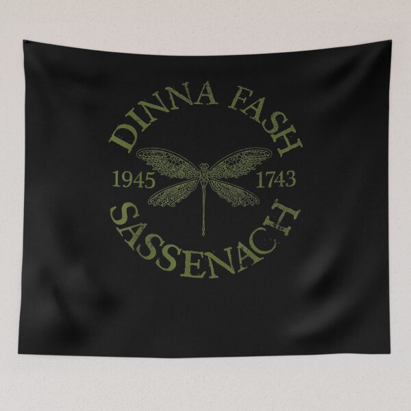 Item preview, Dinna Fash Sassenach Dragonfly Outlander Green Design  designed and sold by dannareyansh.