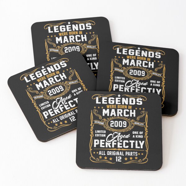 Item preview, Legends Were Born In March 2009 12th Birthday Gifts  designed and sold by dannareyansh.