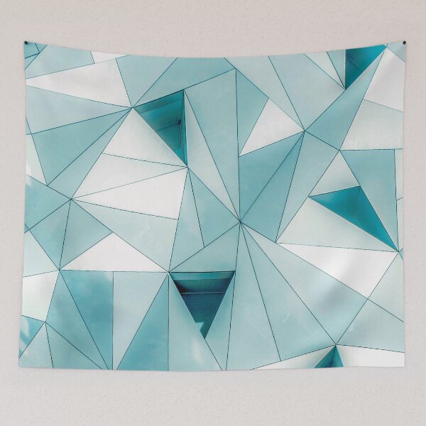 Item preview, Abstract triangle geometic pattern mask   designed and sold by JD369.
