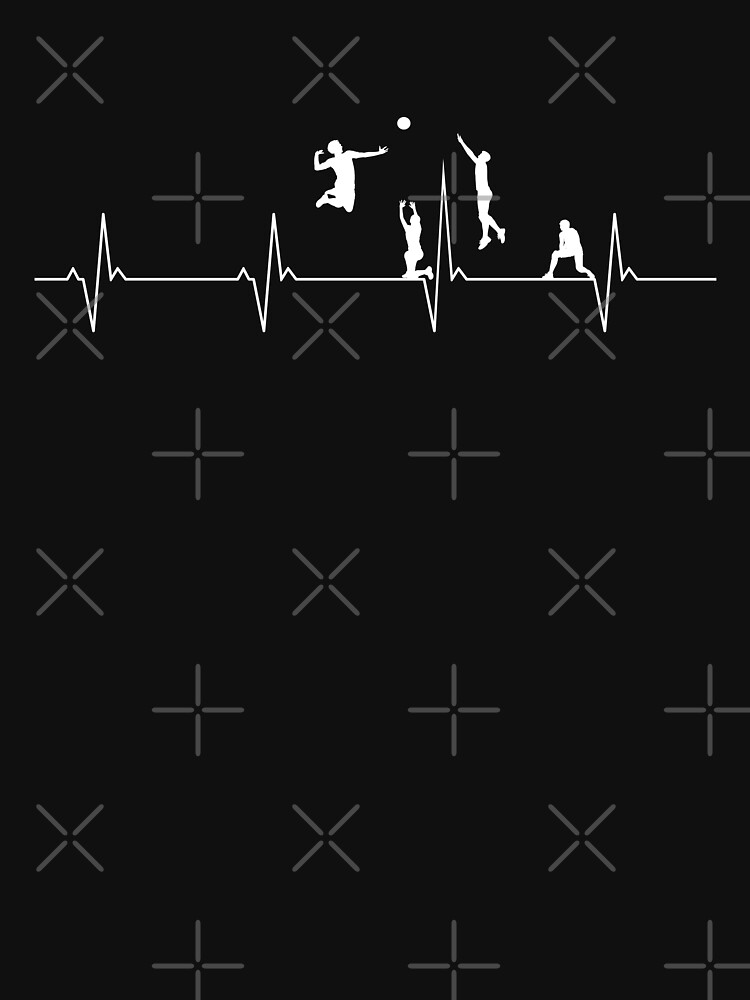 "Heartbeat Volleyball Player Beach Volleyball" Tshirt for Sale by