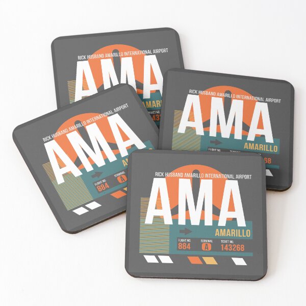 Item preview, Amarillo, Texas (AMA) Airport Code Baggage Tag designed and sold by SLAG-Creative.