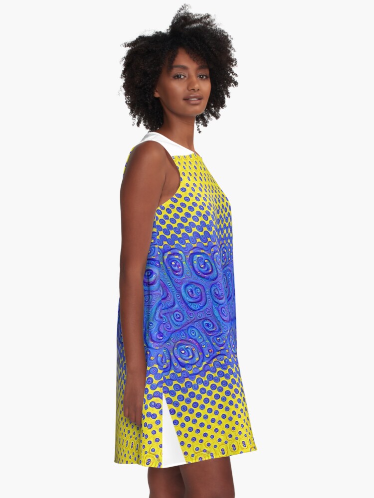Alternate view of #DeepDream Color Circles Gradient Visual Areas 5x5K v1449227497 A-Line Dress