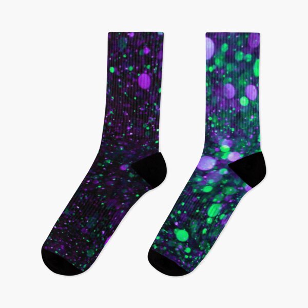 Item preview, Dark Purple Lavender Lime Green Neon Glitter and Sparkle Lights designed and sold by hearthearts.