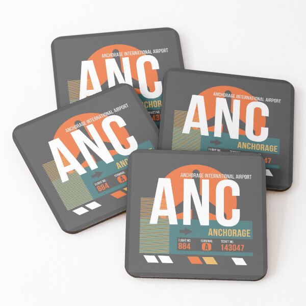 Item preview, Anchorage, Alaska (ANC) Airport Code Baggage Tag designed and sold by SLAG-Creative.