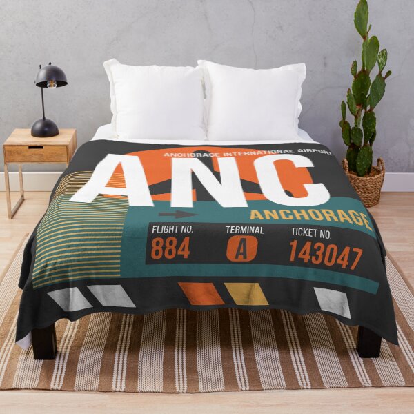 Item preview, Anchorage, Alaska (ANC) Airport Code Baggage Tag designed and sold by SLAG-Creative.