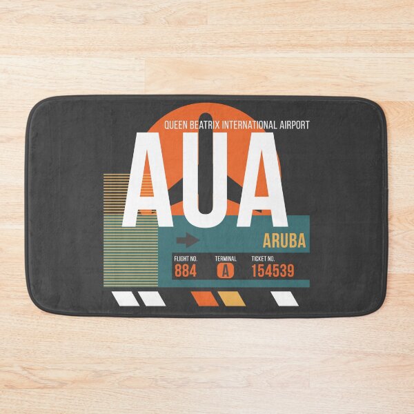 Item preview, Aruba (AUA) Airport Code Baggage Tag designed and sold by SLAG-Creative.