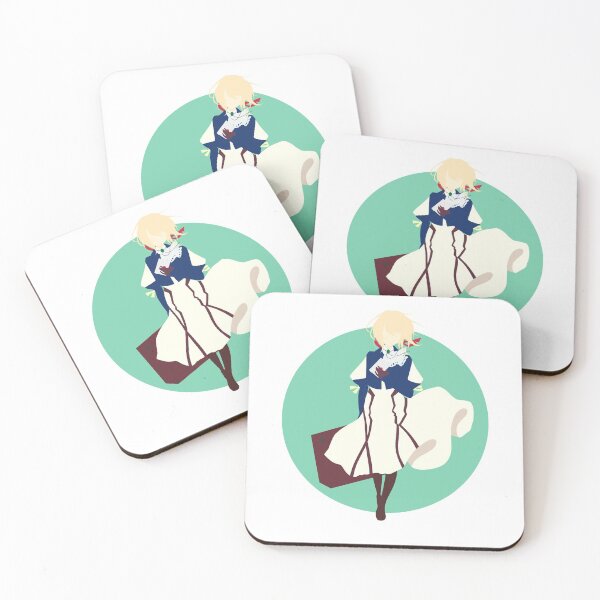 Item preview, Violet Evergarden - colourful minimalist anime print  designed and sold by AnimeDesignX.