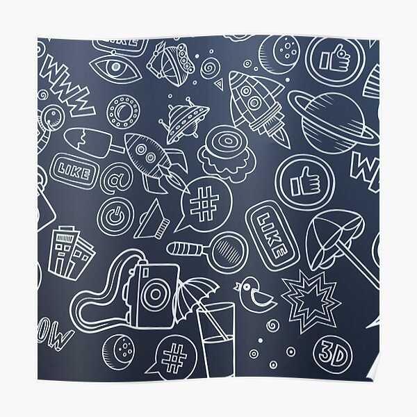 Uneven Pattern Poster