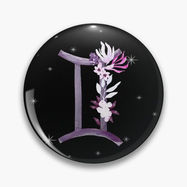 Item preview, Gemini Zodiac Sign Watercolour Flowers designed and sold by LadyZodiac.