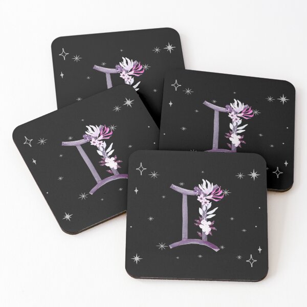 Item preview, Gemini Zodiac Sign Watercolour Flowers designed and sold by LadyZodiac.