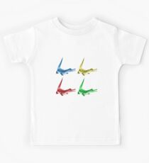 Four Coloured Crocodiles Kids Tee