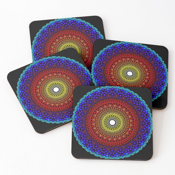 Item preview, Colorful Dot Mandala, Multicolor Dot Art designed and sold by orangeblue21.