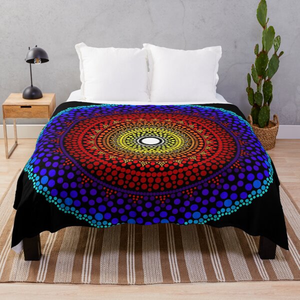 Item preview, Colorful Dot Mandala, Multicolor Dot Art designed and sold by orangeblue21.