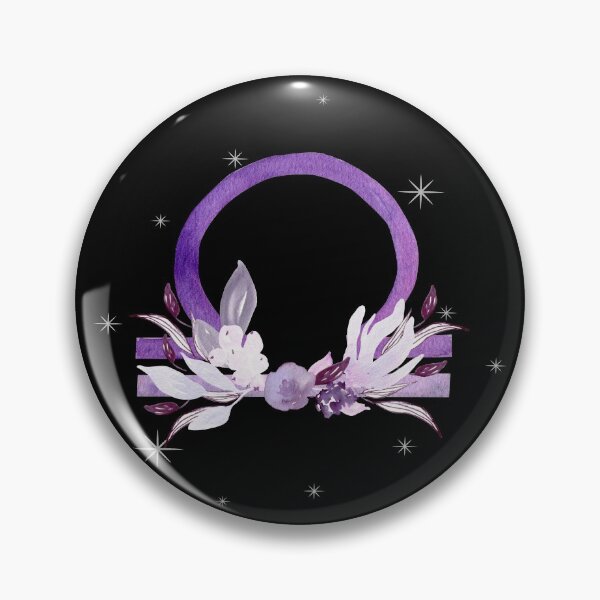 Item preview, Libra Zodiac Sign Watercolour Flowers designed and sold by LadyZodiac.