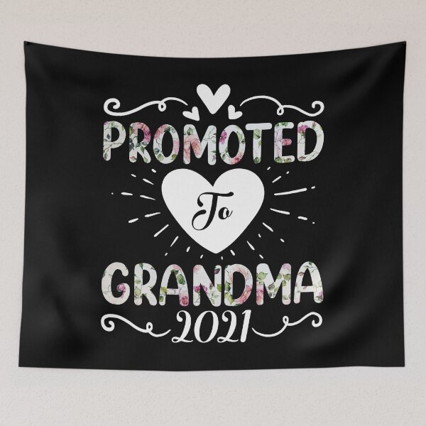 Item preview, Promoted To Grandma 2021 Pregnancy Women Flower Mother's Day designed and sold by creativebrother.
