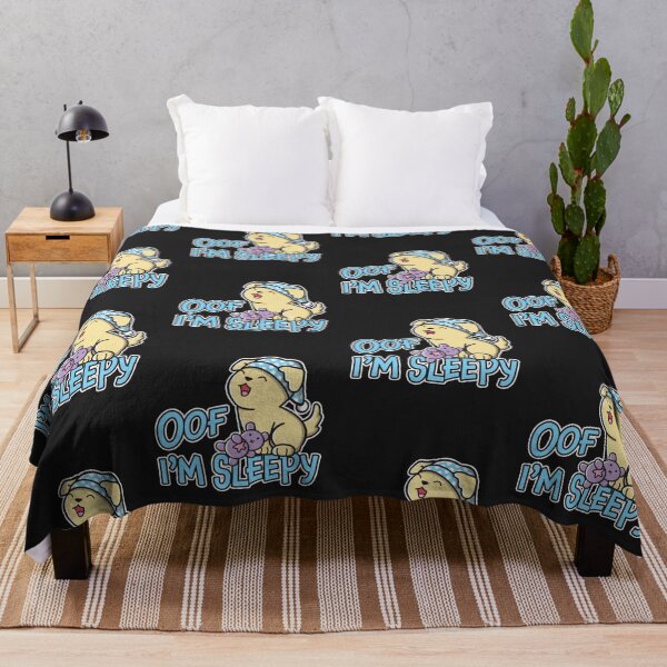 Item preview, Oof I'm Sleepy Cute Funny Tired Labrador Retriever Puppy Dog designed and sold by OopteesLydia.