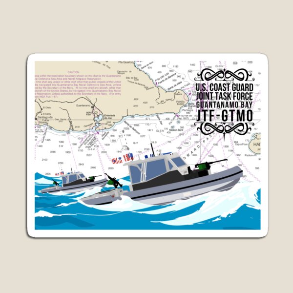 Chart Art - Coast Guard Port Security Unit PSU JTF GTMO Magnet