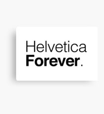 Helvetica Canvas Print