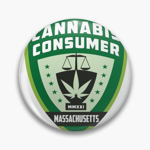 Item preview, Massachusetts Cannabis Badge  designed and sold by freshartdesigns.