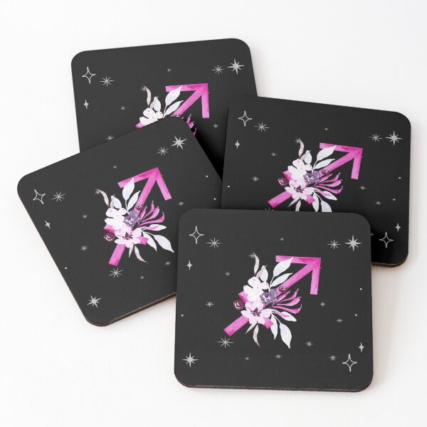 Item preview, Sagittarius Zodiac Sign Watercolour Flowers designed and sold by LadyZodiac.