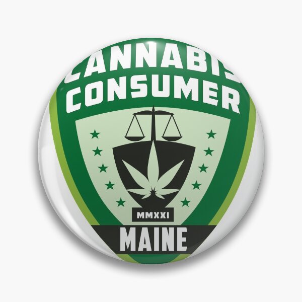 Item preview, Maine Cannabis Badge  designed and sold by freshartdesigns.