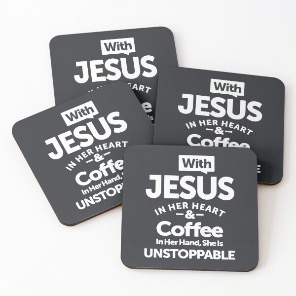 Item preview, Christian T-Shirt. With Jesus in Her Heart and Coffee designed and sold by cidolopez.