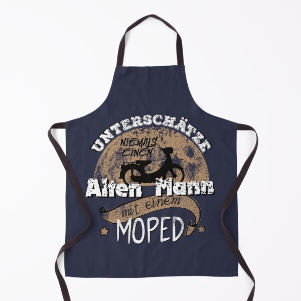 Item preview, Gentlemen, never underestimate an old man with a moped motif designed and sold by brunsch-print.